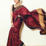 Burgundy Zardozi Saree