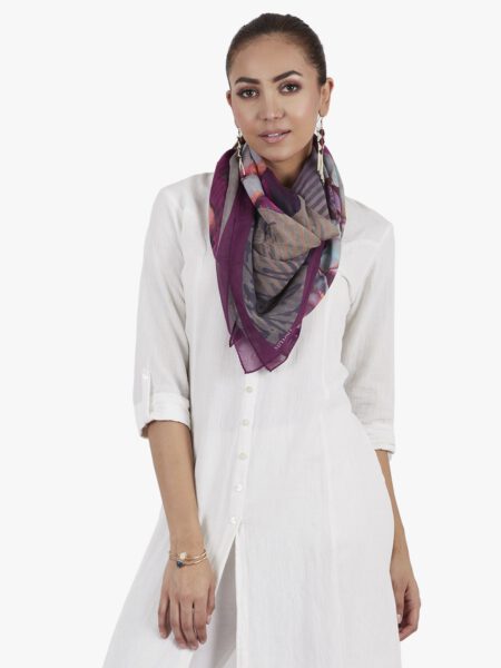 Pure Silk Printed Scarf