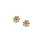 Enamel Stud Earrings