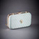 Sea Green Embroidered Clutch