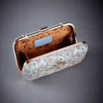 Sea Green Embroidered Clutch