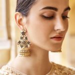 Floral Cluster Jhumki Earrings