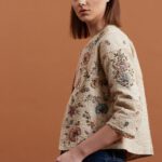 Ecru Floral Textured Jacket