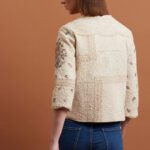 Ecru Floral Textured Jacket