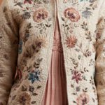 Ecru Floral Textured Jacket