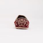 Maroon & Gold Embroidered Mojari
