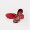 Maroon & Gold Embroidered Mojari