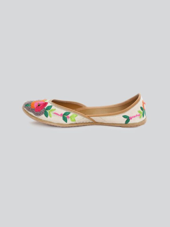 Multi Leather Mojari