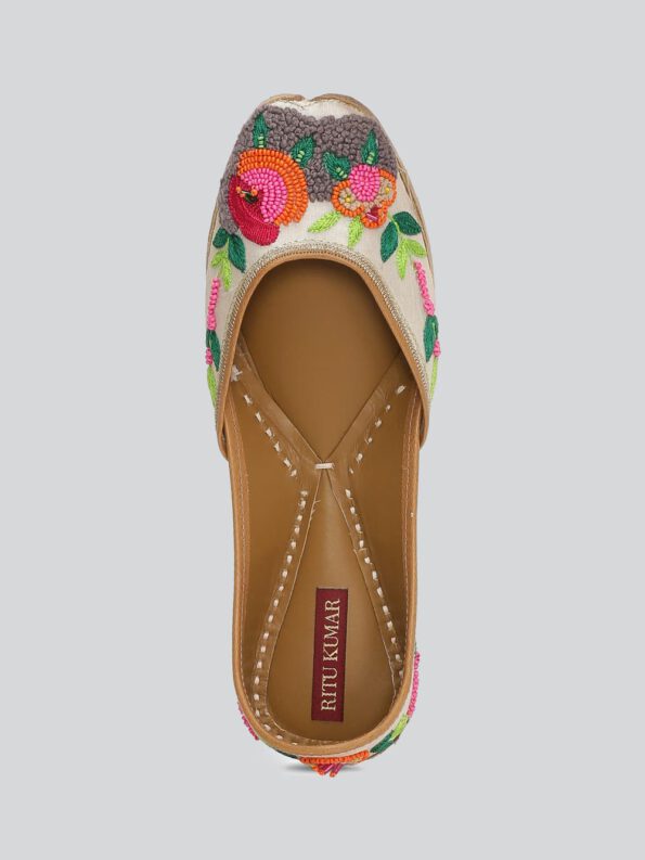Multi Leather Mojari