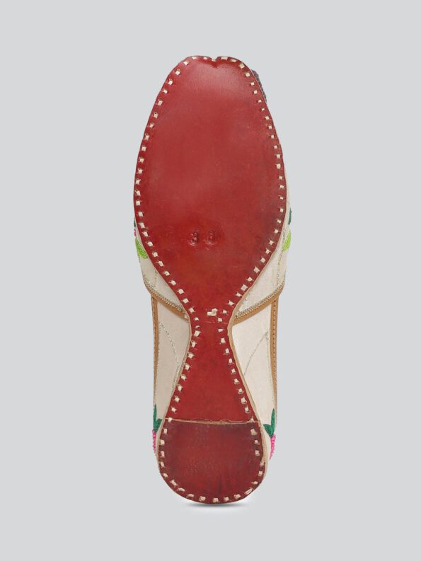 Multi Leather Mojari