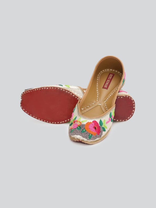 Multi Leather Mojari