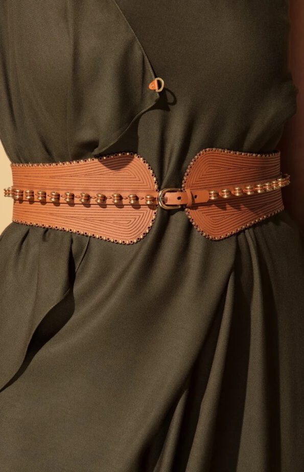 Ngozi Tan Belt In Leather03