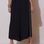 Black Embroidered Palazzos