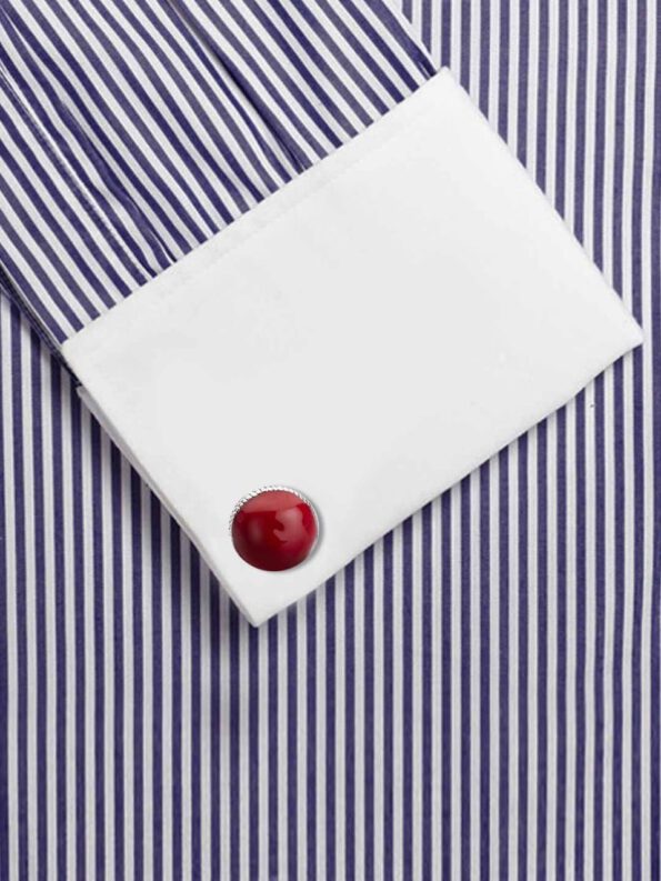 Red Scarlet Metal Cufflinks01