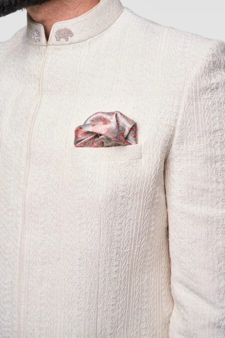 Rustic Green Pocket Square | Anita Dongre