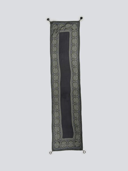 Indigo & Sea Green Printed Stole