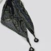 Indigo & Sea Green Printed Stole