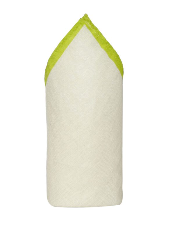 Lime Linen Pocket Square