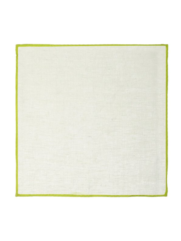 Lime Linen Pocket Square