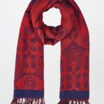 Blue Floral Stole