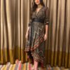 Ikat Asymmetrical Gown