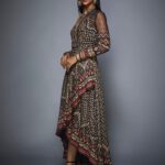 Ikat Asymmetrical Gown