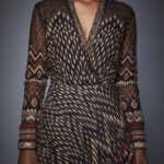 Ikat Asymmetrical Gown