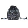 Black Embroidered Potli