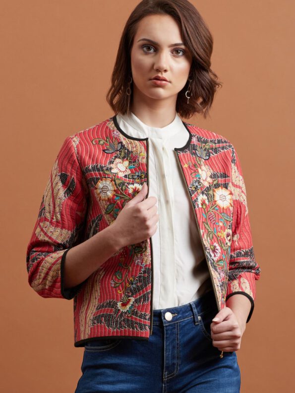Red Floral Jacket